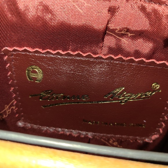 Etienne Aigner Brown Leather Jacket - Picture 9 of 16